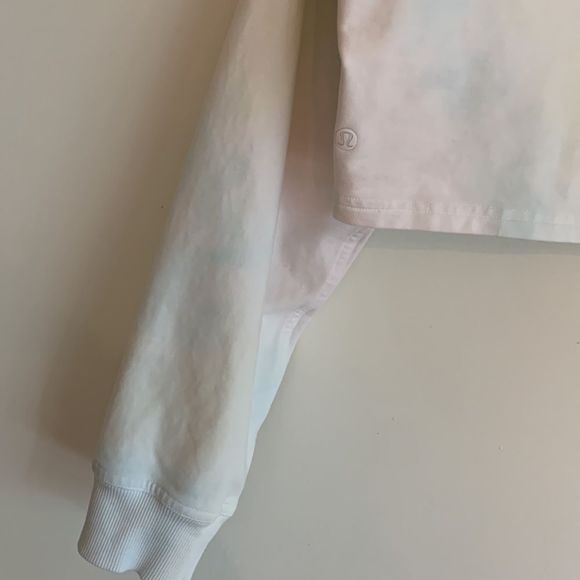 lululemon LA All Yours Cropped Hoodie Cotton Candy Sz10 - Picture 8 of 11